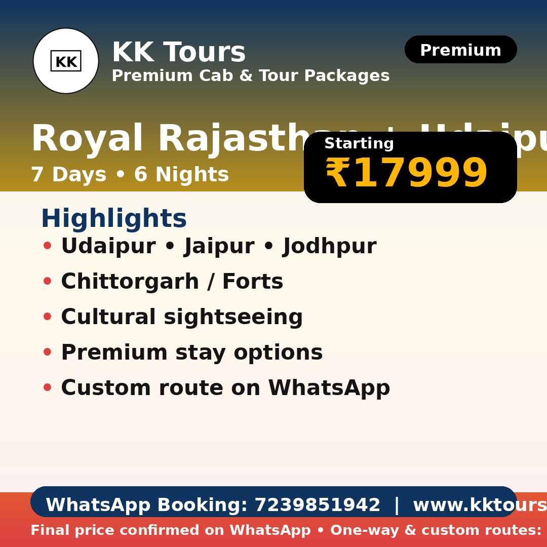 Royal Rajasthan (with Udaipur)